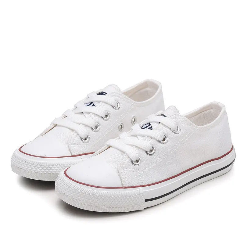 Lace-Up White Shoes for Boys and Girls