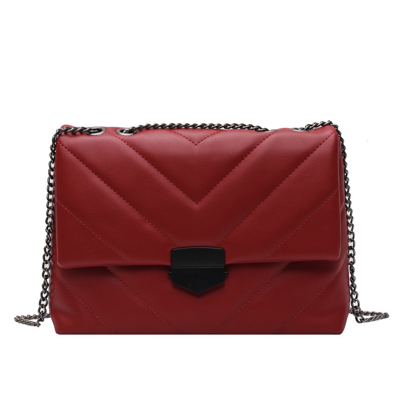 Fashion Rhombus All-match Chain One-shoulder Messenger Small Square Bag