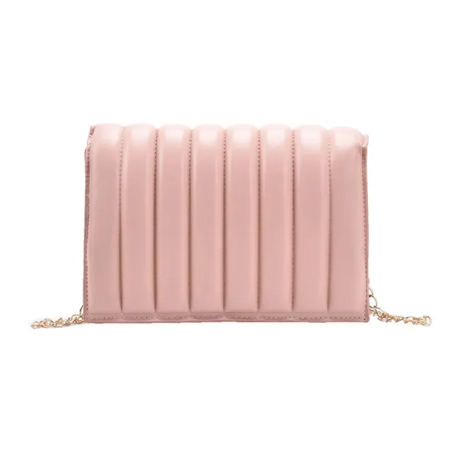 Trendy Ladies Shoulder Bag Rhombus Chain Bag Pink - Shop at LoveMi