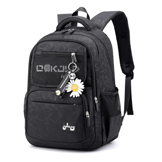 School Bag Female College Student Middle School Student Junior High School Student Backpack Black - Shop at LoveMi
