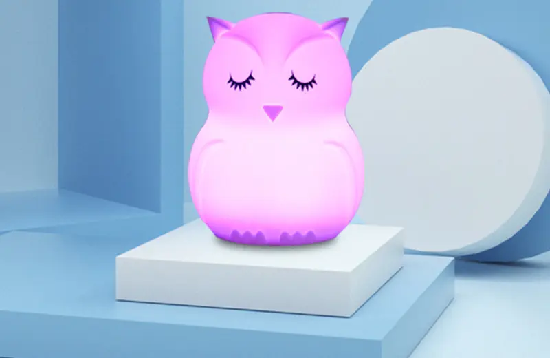 Cartoon Owl LED Night Light Touch Sensor