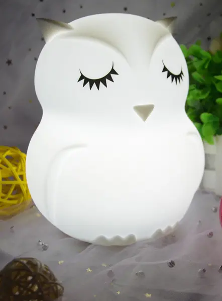 Cartoon Owl LED Night Light Touch Sensor