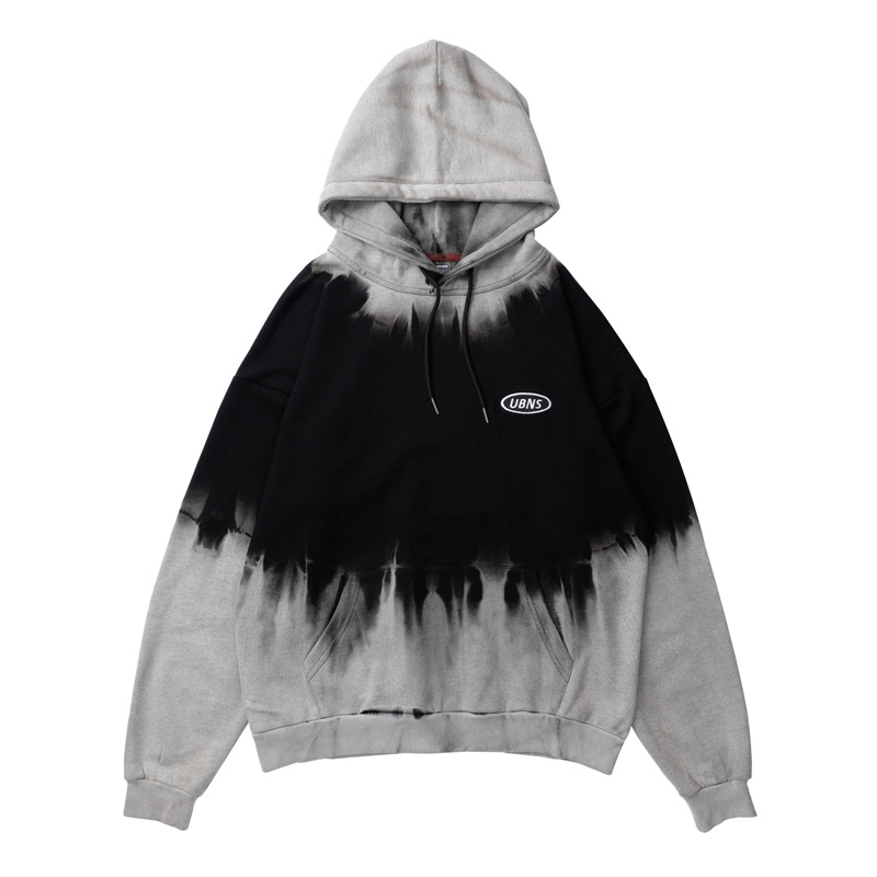 Diablo High Street Hip-Hop Tide Brand Gradient Tie-Dye Printing