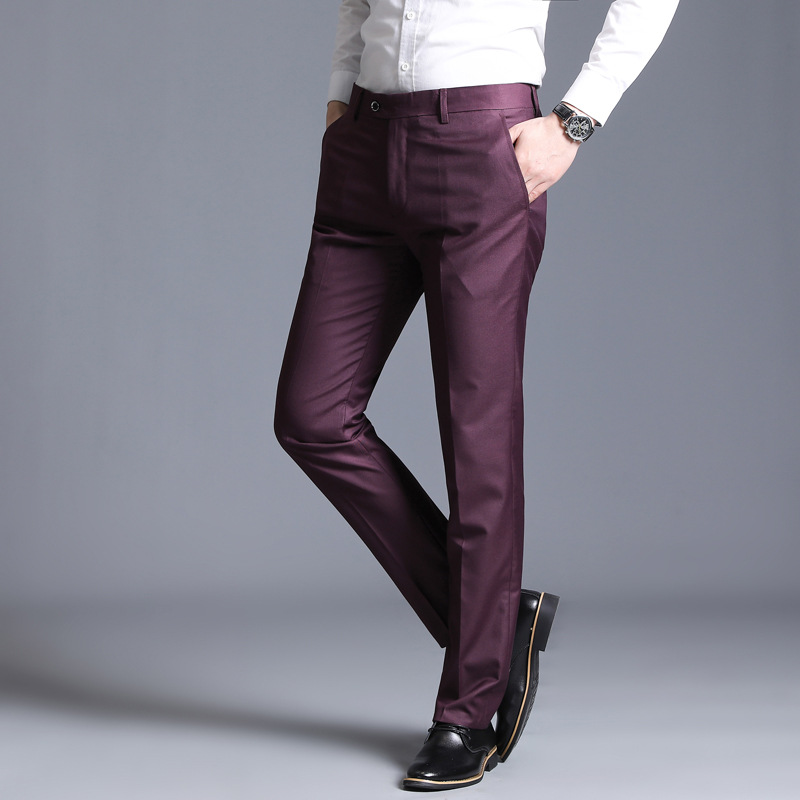 Title 2, Korean Business Casual Straight-Leg Suit Trouse...