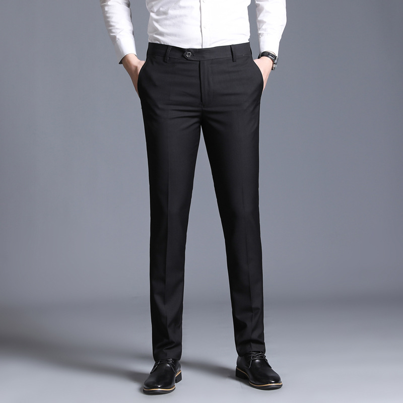 Title 8, Korean Business Casual Straight-Leg Suit Trouse...