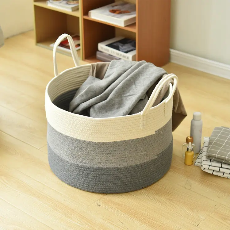 Cotton Rope Storage Basket Basket, Toys, Sundries
