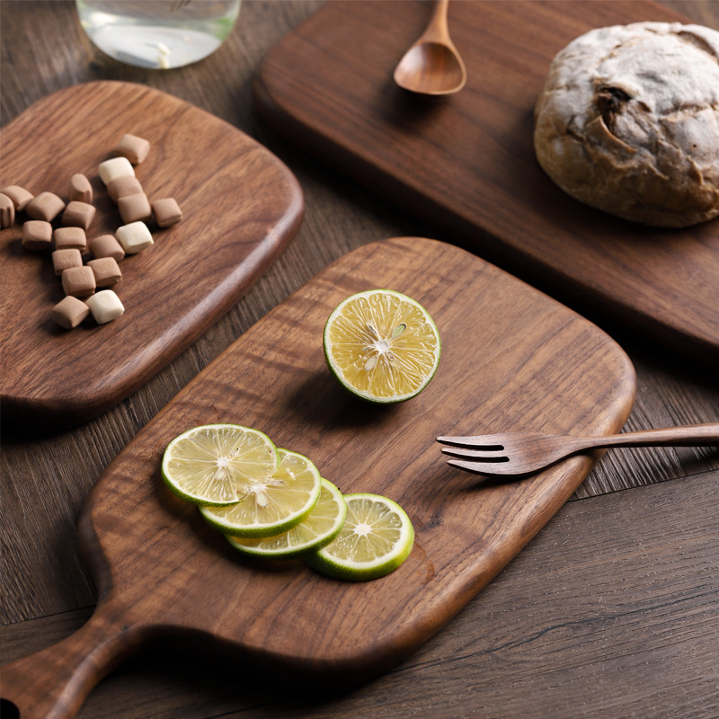 Title 3, Black Walnut Chopping Board Bread Board Sushi B...