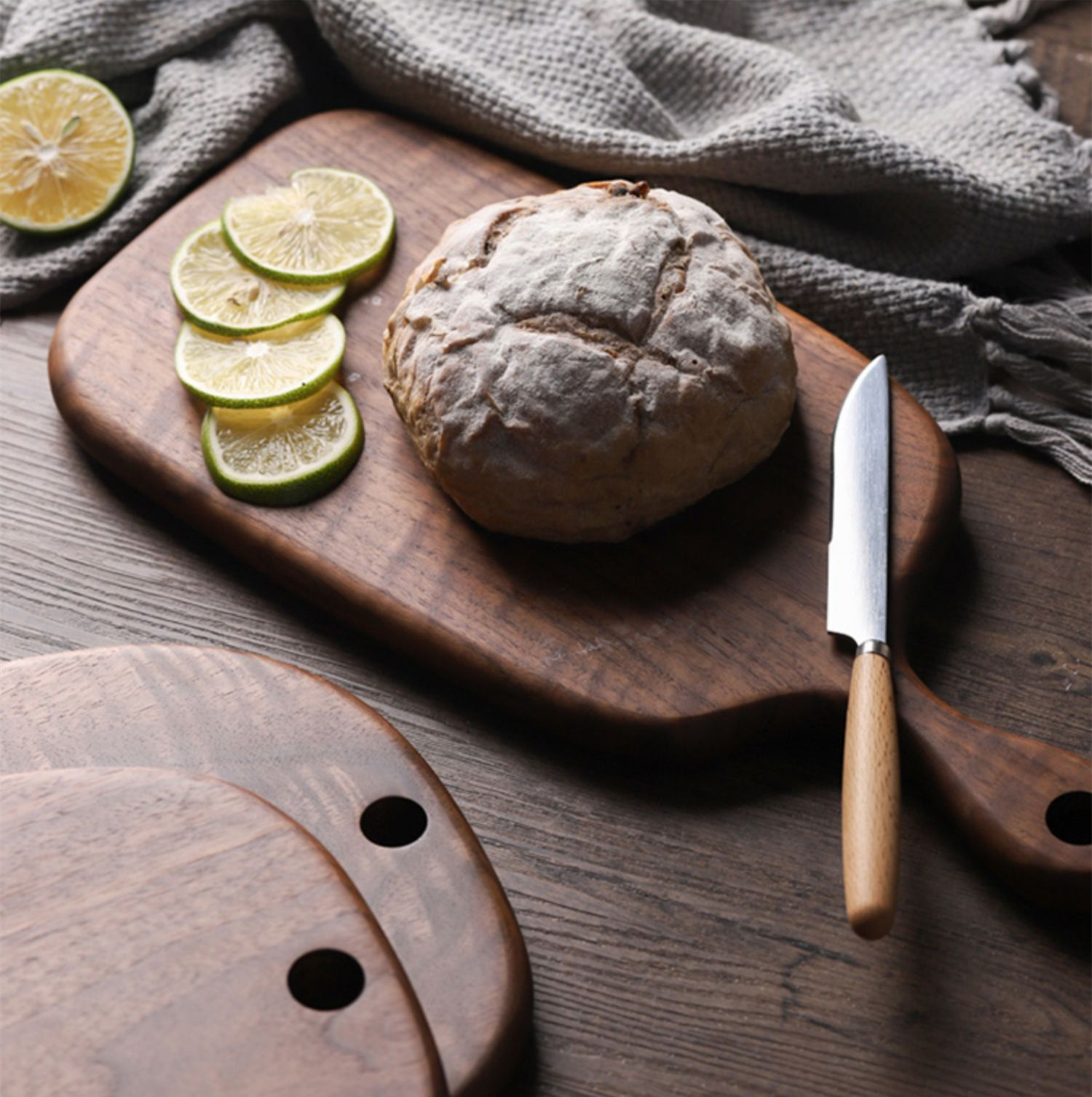 Title 4, Black Walnut Chopping Board Bread Board Sushi B...