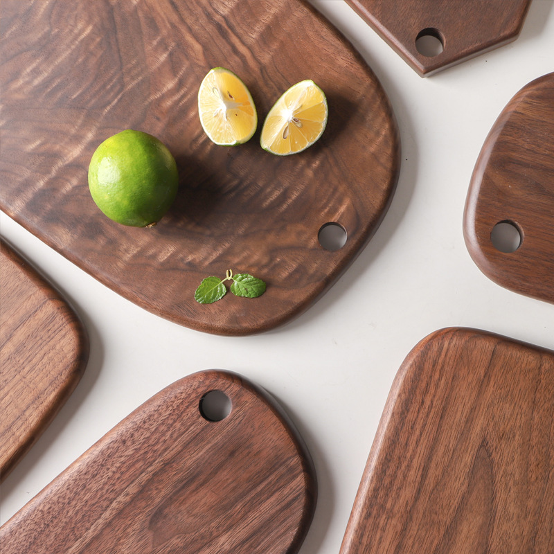 Black Walnut Chopping Board Bread Board Sushi Board Pizza Board Cutting Board Chopping Board Tray All Solid Wood Whole Wood Without Splicing