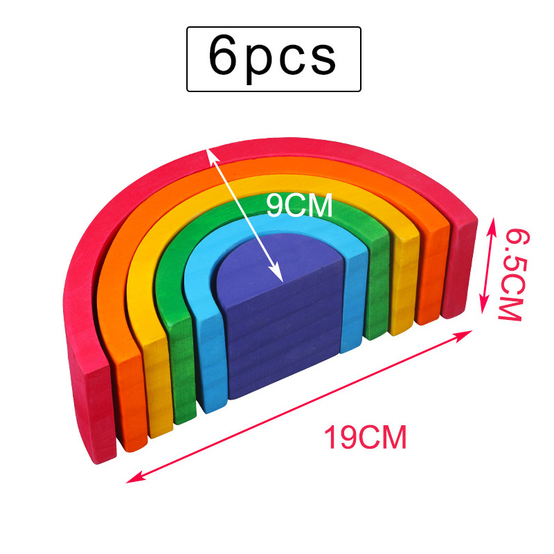 6 slices of rainbow