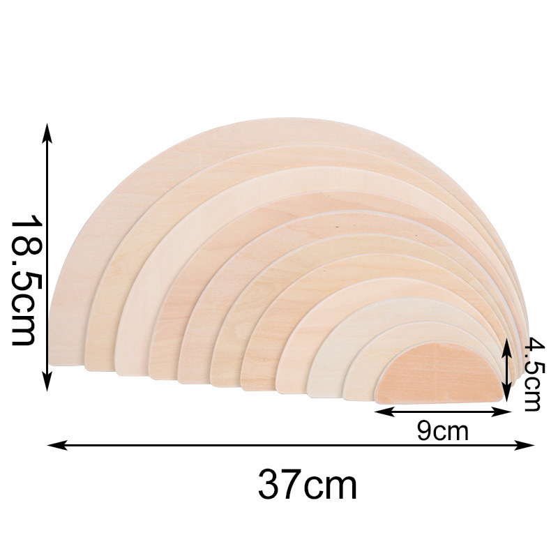 Log color semicircle