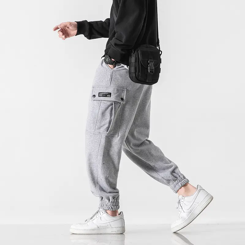 Japanese Solid Color Overalls And Sweatpants Trendy Brand Leggings For Teenagers