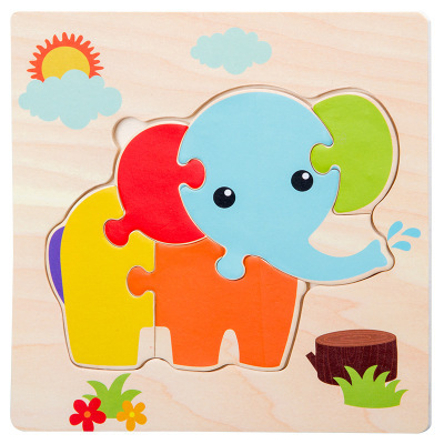 Title 5, Drewniane puzzle do wczesnej edukacji Puzzle z ...