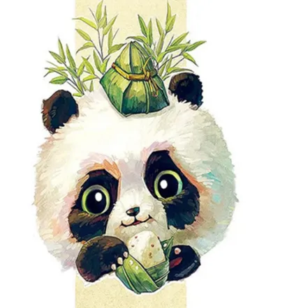 Diamond Painting Panda 5D Full Diamond Diamond Embroidery Mosaic Home Decoration Painting with Diamonds 40X40Cm Full Square - Shop at LoveMi