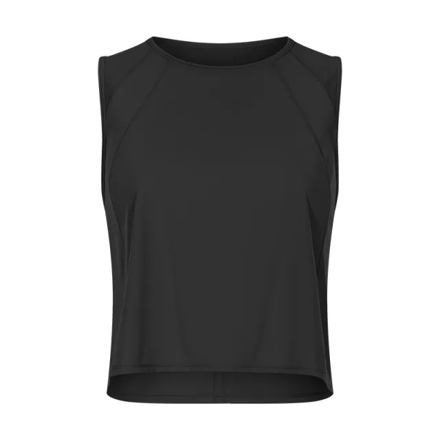 Hollow Beauty Back Yoga Wear Women, Breathable Mesh Lightweight Short Fitness Vest Women Black - Shop at LoveMi