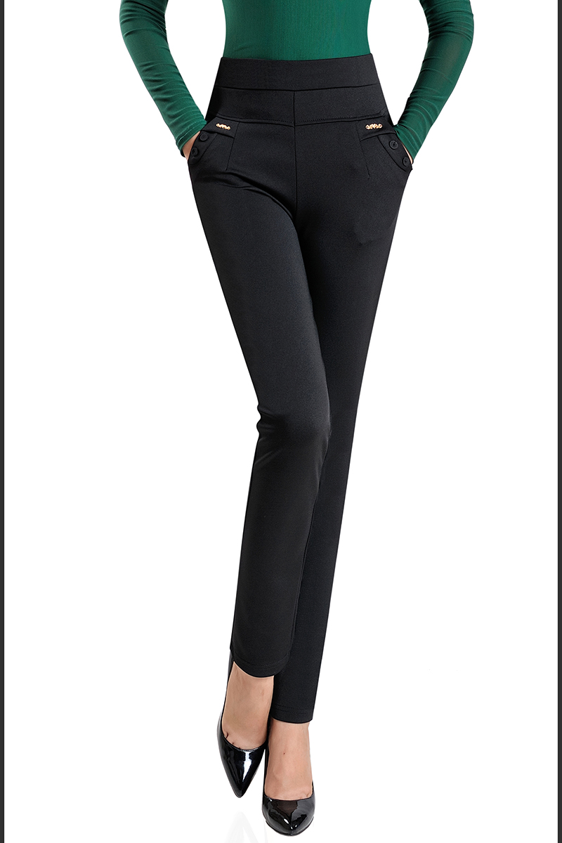 Women's Trousers Elastic Waist Elastic High Waist