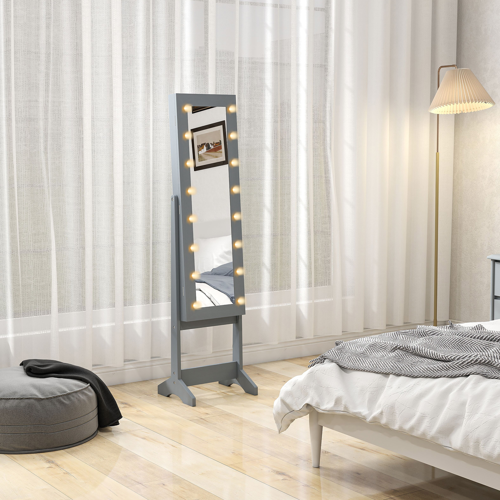 Independent Mirror Jewelry Storage Cabinet — image 2