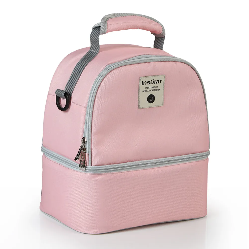 Going Out Mother's Shoulders Carry Milk Bag Breast Milk Preservation Bag - Coral