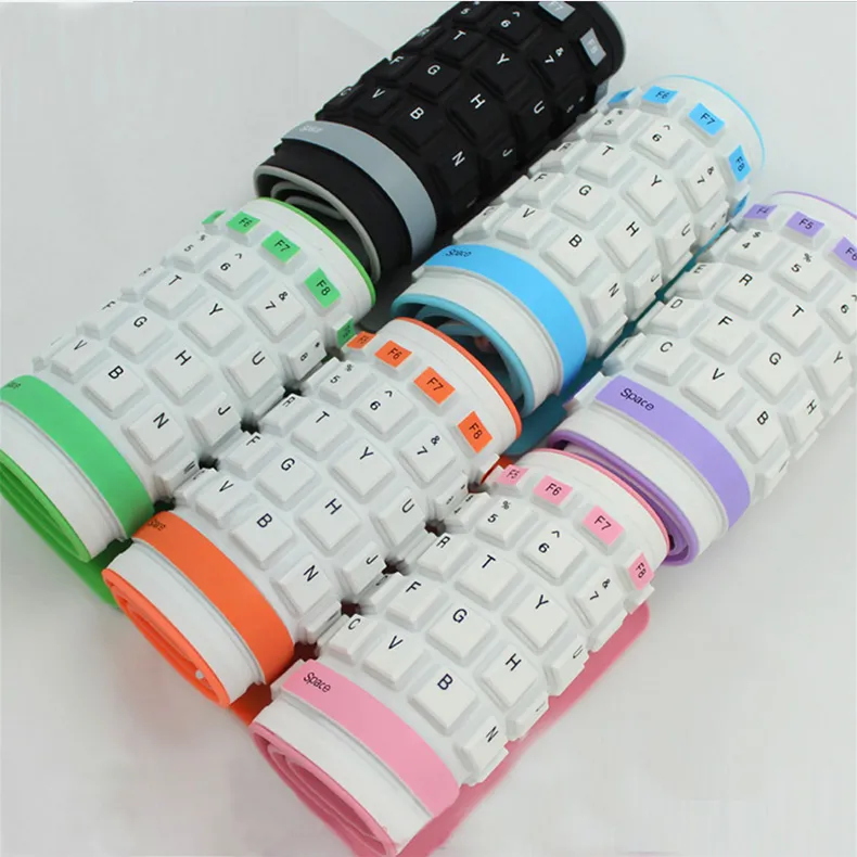 Silica Gel Foldable Curved Keyboard Silent And Waterproof – image 2