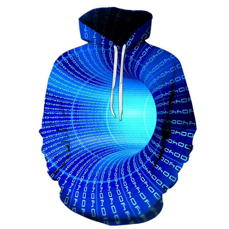 Fashion 3D Printed Hooded Sweatshirt