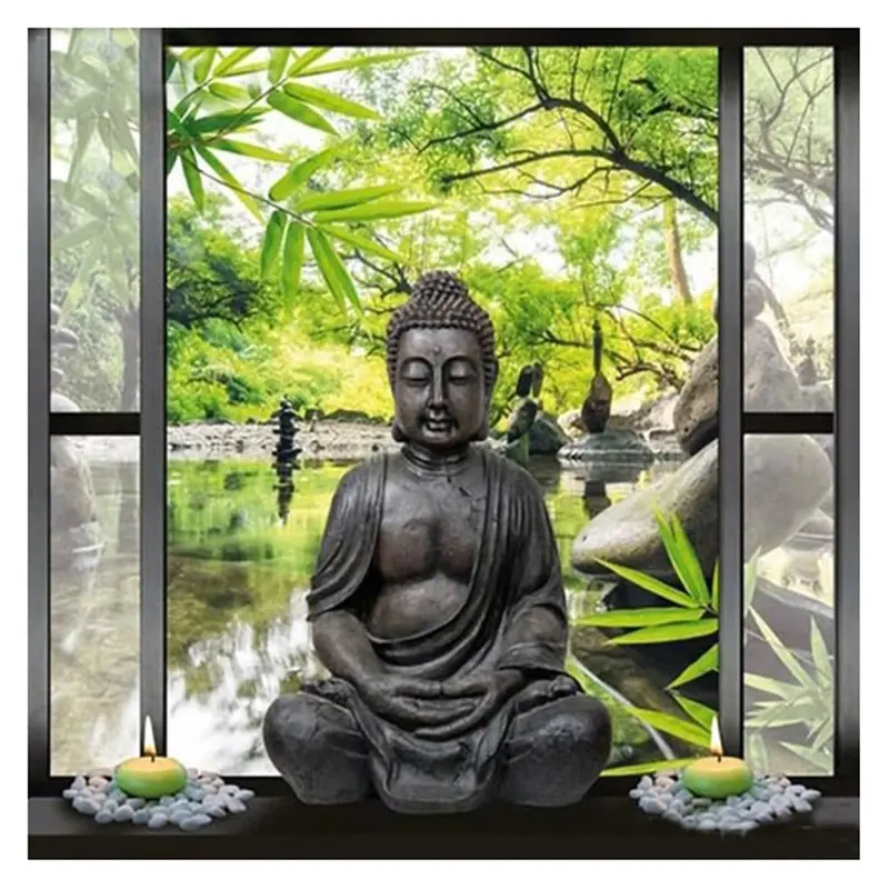 Diamond Painting Diy Color Buddha Statue Aliexpress