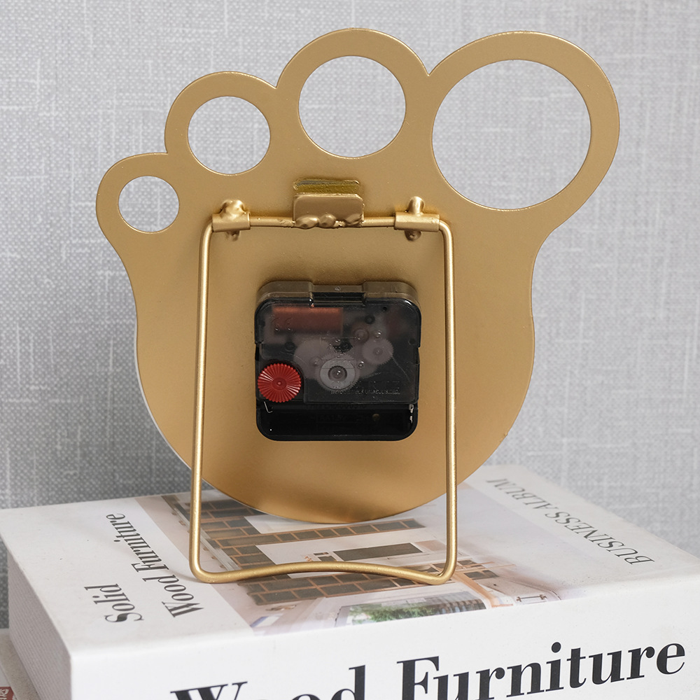Modern Simple Nordic Iron Desk Clock Gold Creative - Image 3