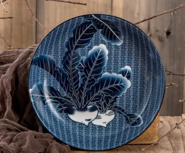 Blue And White Porcelain Dinner Plates Household Japanese Ceramic Dinner Plates Plates Underglaze Color Salad Fruit Plates Dessert Plates – image 3