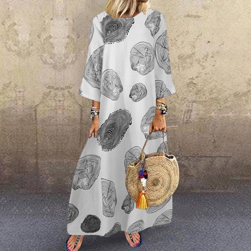 Title 2, New Style Casual Retro Cotton And Linen Dress