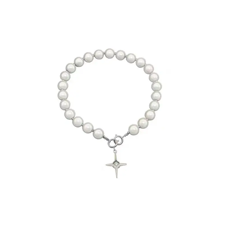 Design Reflective Pearl Necklace Female Clavicle Chain Net Celebrity