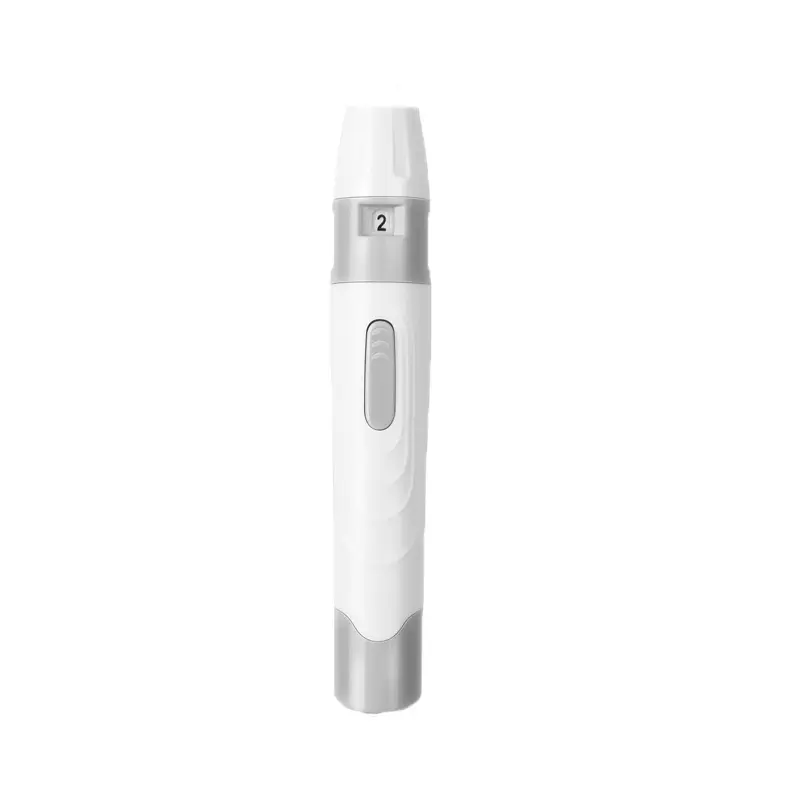 Lancet Pen Lancing Device for Diabetics Blood Collect Adjustable Depth Blood Sampling Glucose Test Pen
