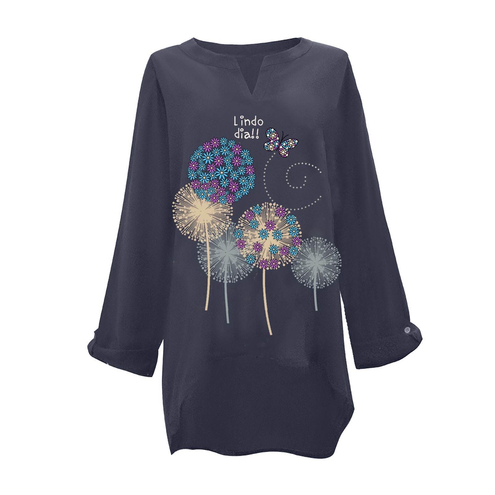 European And American Casual Printed Shirt