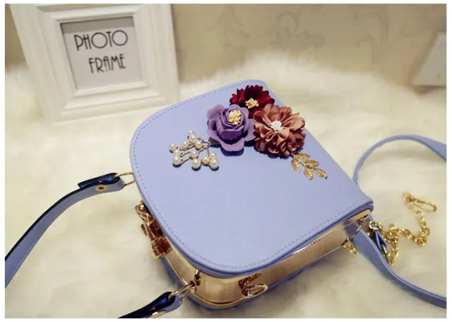 Heavy Craft Box Female Bag Blue - Shop at LoveMi