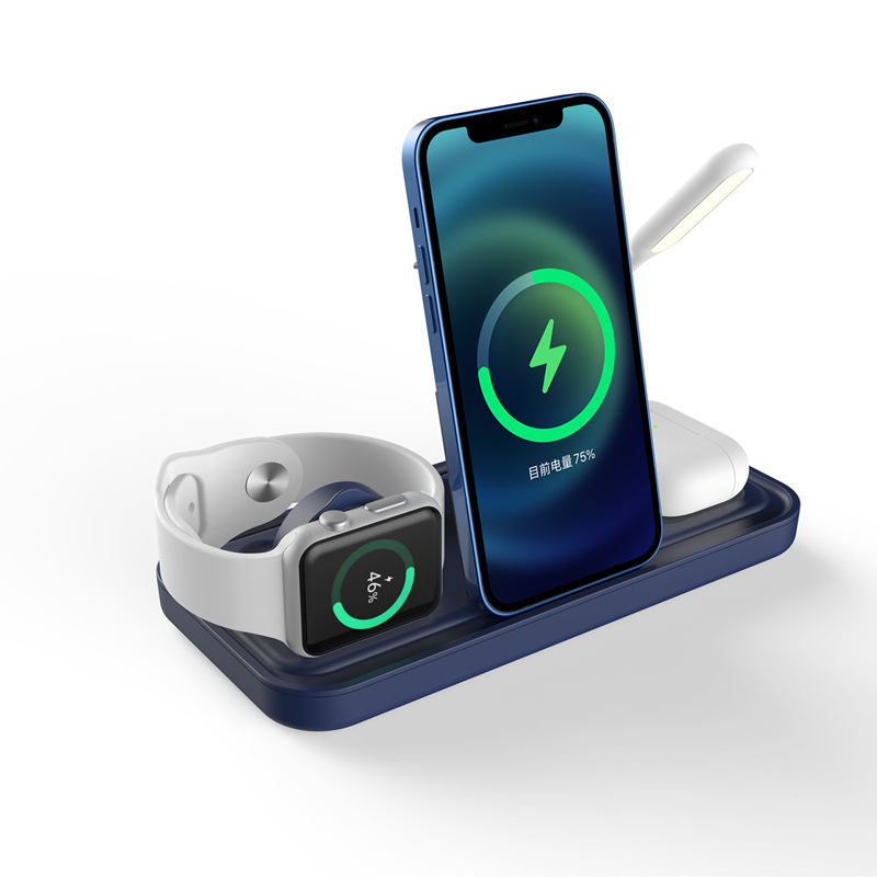 Compatible with Apple, Iphone 11Pro Xsmax Pwatch Watch Fan Charger For Five In One Wireless Charging