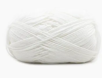 Cotton Baby Hand Knitted Cotton Thread Coarse Breathable Baby Clothes Hat Wool Pure White - Shop at LoveMi