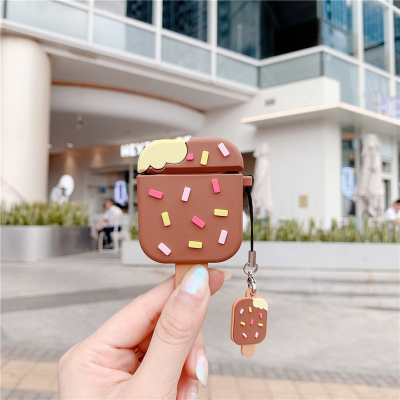 Brown ice cream and pendant