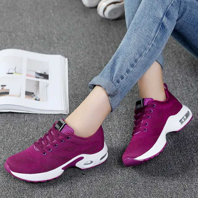 New Large Size Women's Shoes Breathable Casual Running Shoes Purple - Shop at LoveMi