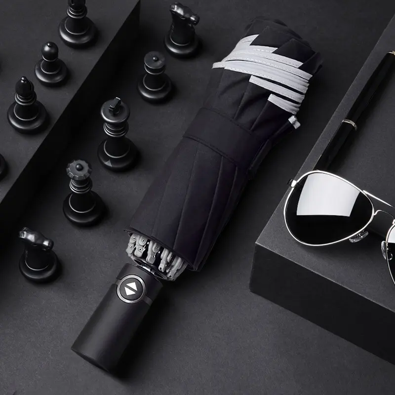 Full Automatic Reverse Umbrella Men'S Business Reflective Cloth Car