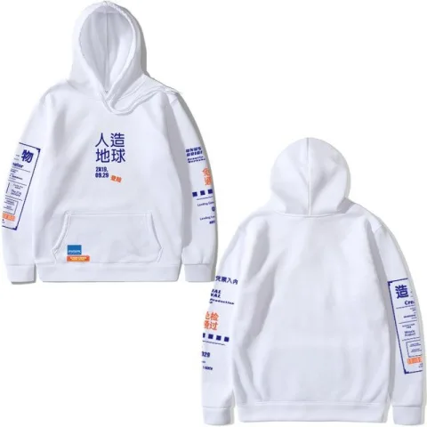 Sweater Cropped Hoodies for Men Sweatshirt Drawstring Cool