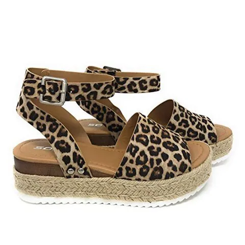 Spot New Summer European And American Foreign Trade Hemp Rope Slope With Thick Bottom Large Size Fish Mouth Sandals Women - 5 Color-43