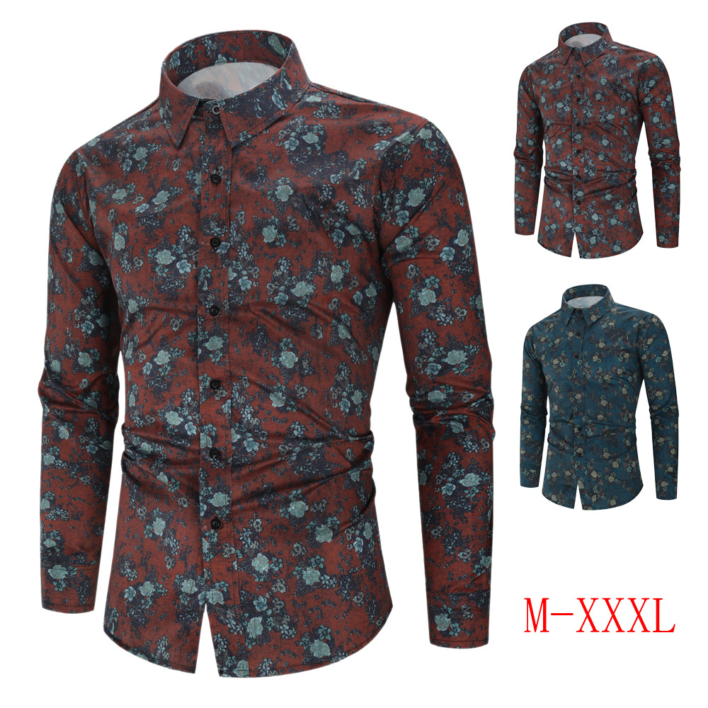 Men's Digital Printing Shirt New Casual Shirt