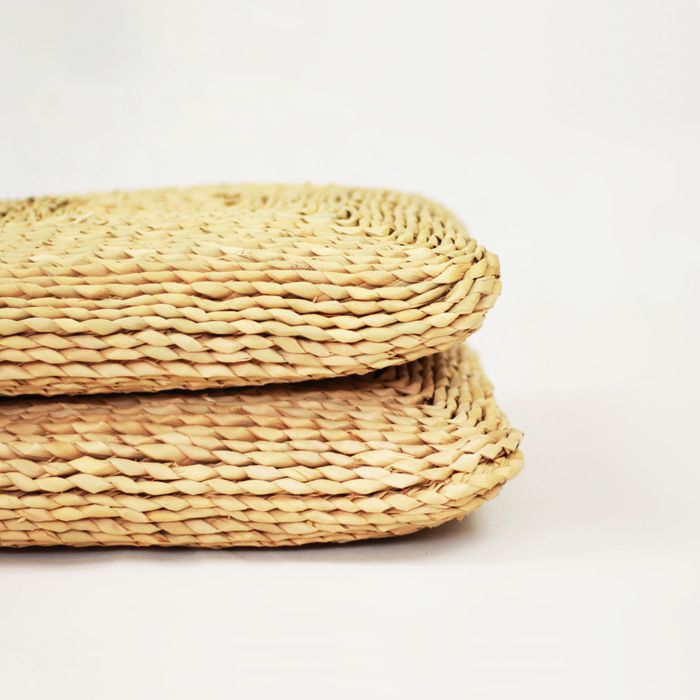 Square Futon Rattan Woven Straw Tatami Thickened Bay Window Cushion