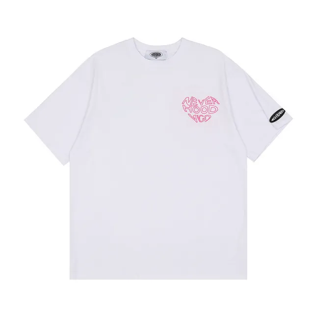Letter Love Print Short Sleeve T shirt White - Shop at LoveMi