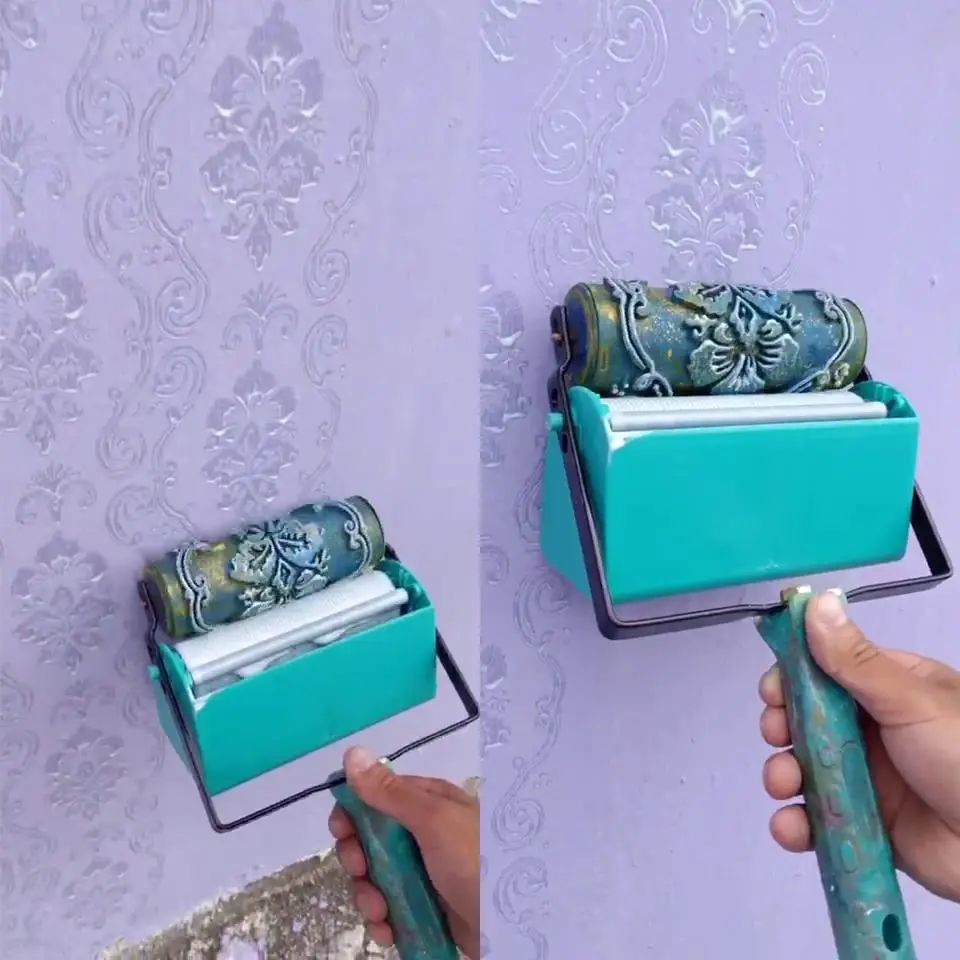 5 Inch Liquid Wallpaper Roller Liquid Wallpaper Decoration Machine Knurling