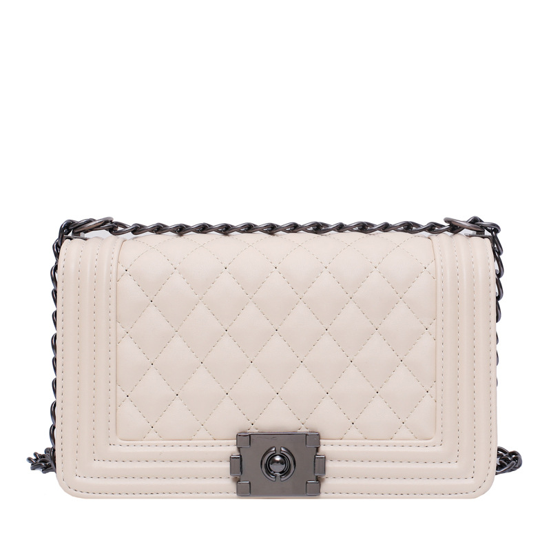 New Style Messenger Bag, Shoulder Bag, Women'S New Style Pu Embroidered Thread Small Square Bag