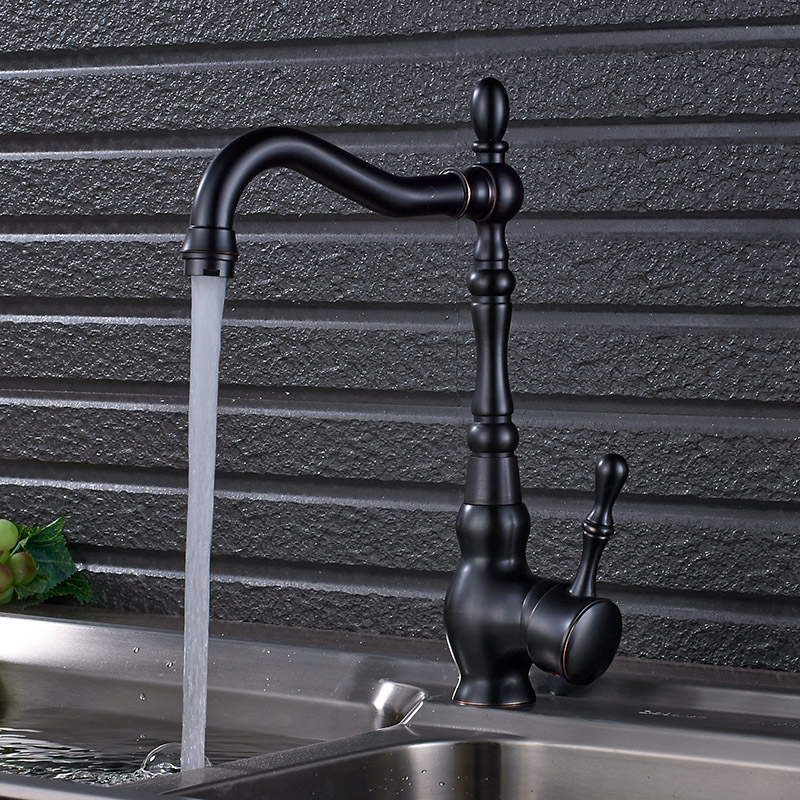 Title 6, Kitchen Sink Sink Black Bronze Faucet Personali...