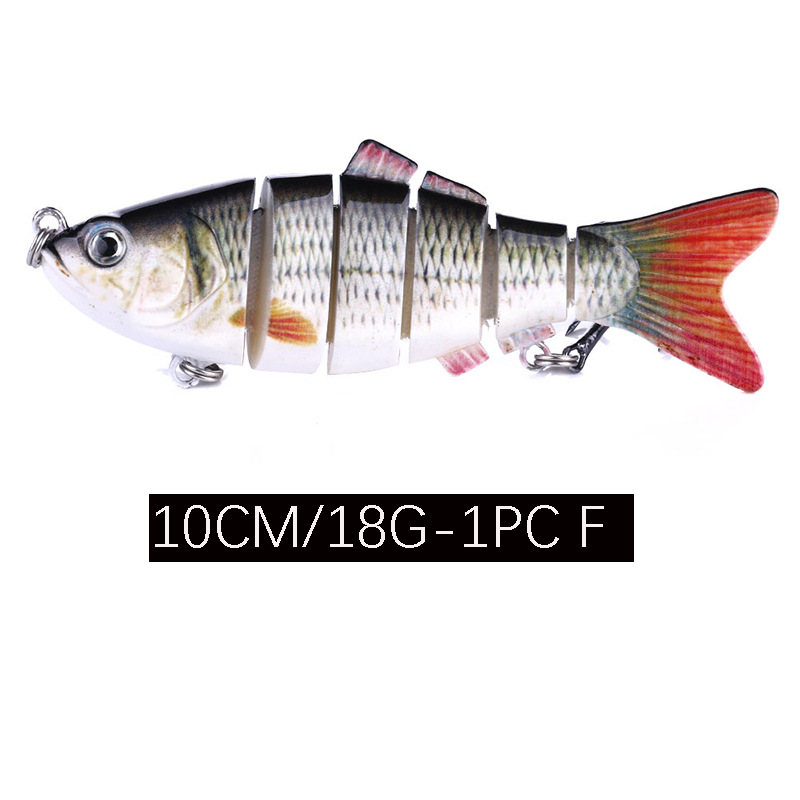 Full Swimming Layer Multi Section Bait 10Cm  18G Road Sub Bait Plastic Bionic Bait 12 Color