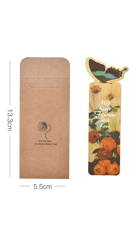 Creative stationery office Japan and South Korea cute butterfly bookmarks