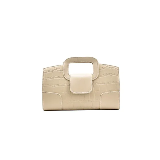 Atmospheric One Shoulder Diagonal Handbag Cream - Shop at LoveMi