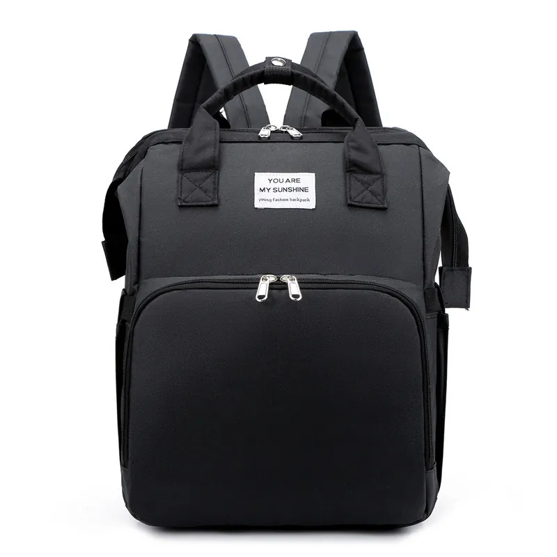 Multifunctional Mother And Baby Bag - Black