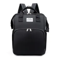 Multifunctional Mother And Baby Bag - Black - View 1
